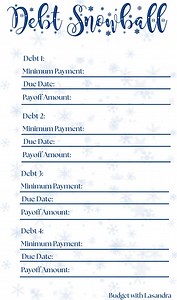 Debt Snowball Tracker - Digital Download - A6 - Etsy