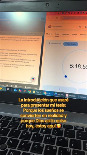 Introducción para presentar mi tesis: palabras para la defensa