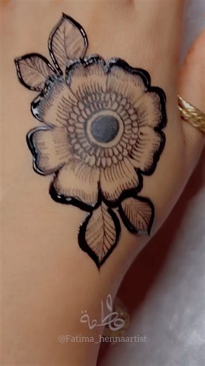 “How to Draw the Perfectest Flower Ever 🌸 | Easy Step-by-Step Tutorial for Beginners” | Fatima hennaartist