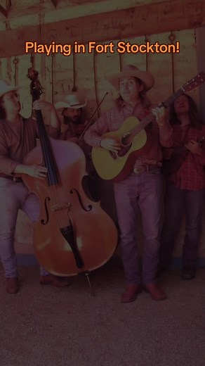 Playing Wagon Train in Fort Stockton Texas!! #bluegrass #countrymusic #originalsong #westtexas #fiddle