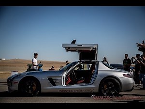 Weistec Supercharged SLS AMG Half Mile run | Turn up the volume