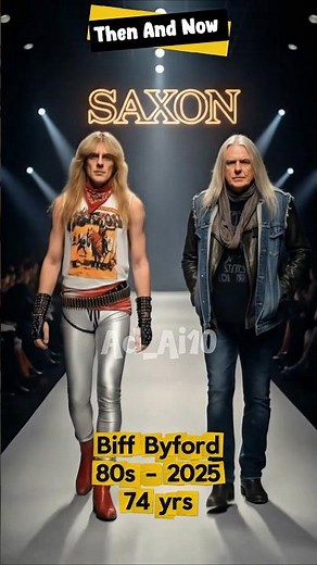 Saxon Then & Now Runway – Heavy Metal Meets Fashion 👑🤯#music#rocklegends#80smusic#trending#rock