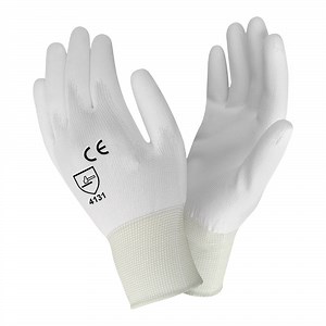 Cordova White Nylon Gloves with White Polyurethane Palm Coating - 2X - 12/Pack