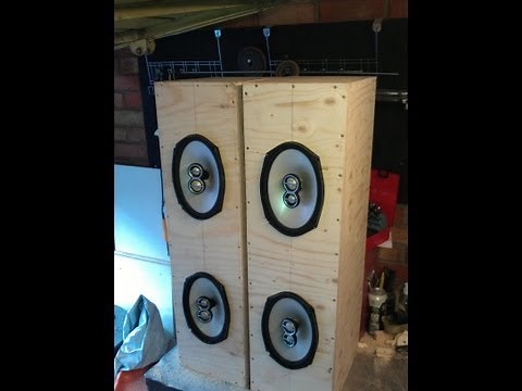 How to build home 6x9 speaker box cab