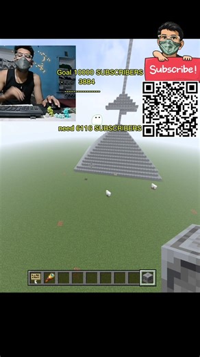 1 Sub = 1 Block 😳 Pyramid Challenge STARTS! | Hour 0 🧱🔥 #1Sub1Block #Minecraft #Gaming #Shorts