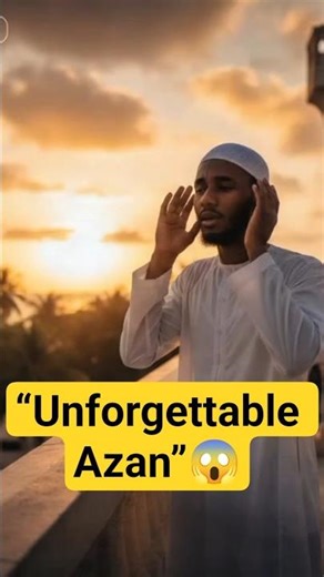 A Voice From Africa That Calls the Soul | Emotional Azan#viral #islamicvideo #islamicshorts