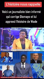 Journaliste corrige Diomaye Faye et raconte l'histoire de Wade