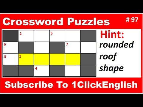 Crossword Puzzles #97🤔 Challenging Crossword Puzzle|English Crossword Game