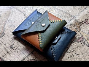 Tutorial--Making a Leather Card Holder (PDF Pattern)--Lavnatia Atelier