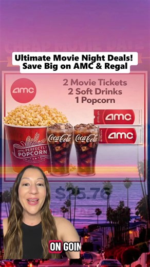 🎬 Ultimate Movie Night Deals! Save Big on AMC & Regal 🎟️🍿 #MovieDeals #BudgetFriendly #FamilyFun #DateNight #fyp #regaltheaters #foryoupage #amc #cheapmovietickets #TikTokCreatorSearchInsightsIncentive #foryou #jamiesdailydeals