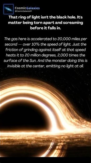 That Ring of Light Isn't the Black Hole — It's Matter Being Torn Apart Before It Falls In