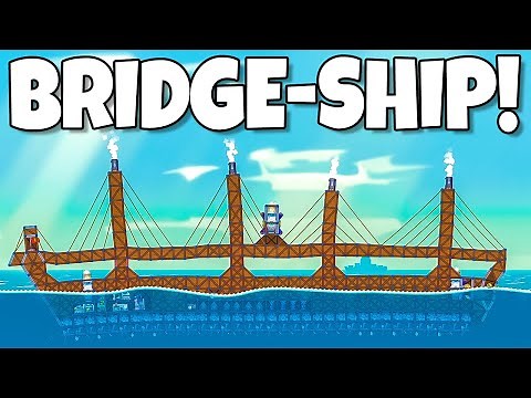I built a SUSPENSION BRIDGE that's also a WARSHIP...