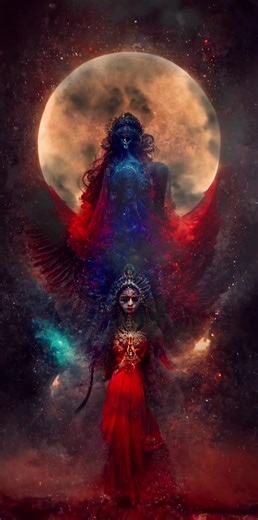 Goddess Kali is one of the most revered and powerful deities in Hinduism. She is often depicted with multiple arms and a fierce expression, symbolizing her ability to protect and destroy evil. „Goddess Kali, the divine embodiment of strength and power, is worshipped by millions of Hindus around the world. With her striking appearance and formidable presence, Kali represents the ultimate protector and destroyer of all that is evil.“ „Kali, the fearsome goddess of time and change, is revered for h