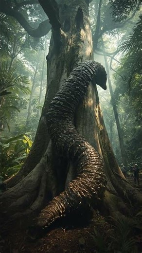 Inside an Ancient Rainforest: Observing a Colossal Parasitic Leech in Its Natural Habitat