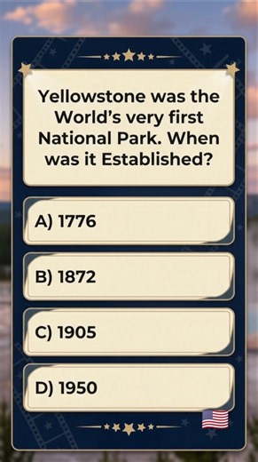When was Yellowstone National Park officially established?