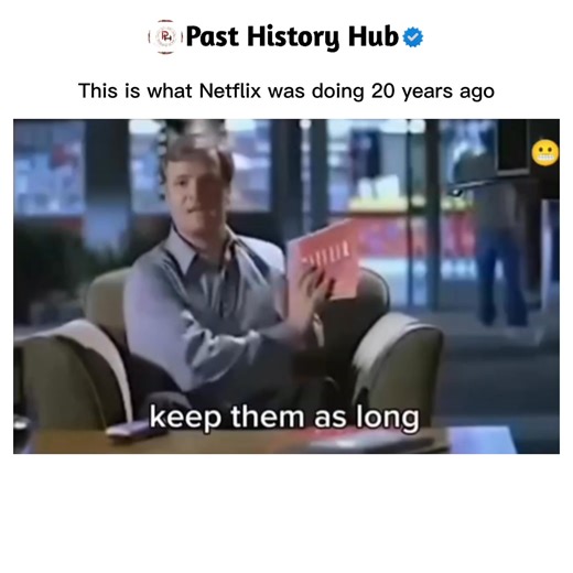 Around 2005, Netflix—led by CEO Reed Hastings—was a DVD-by-mail company offering subscriptions with no late fees and personalized recommendations. Though streaming hadn’t launched yet, the company was already preparing for its future shift to digital viewing. #trending #viral #pasthistoryhub | Past History Hub