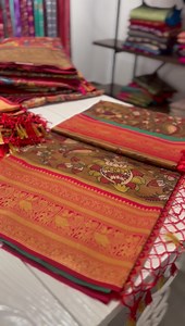 6.4K views · 62 reactions | We are going live tomorrow on Exclusive banarasi sarees with Kanchi borders Tomorrow at 12 pm IST | Varuni Gopen Collections | Facebook