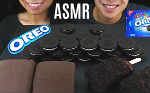 ☆ ASMR-Duo ☆ 奥利奥饼干、巧克力脆皮奥利奥雪砖、奥利奥饼干碎冰淇淋 ASMR食音咀嚼音