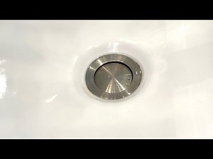 FIX for Stuck Sink Drain Plug - pop up drain stopper - no lever style stuck drain plug.