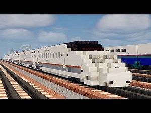 Minecraft 800 Series Shinkansen Train Tutorial