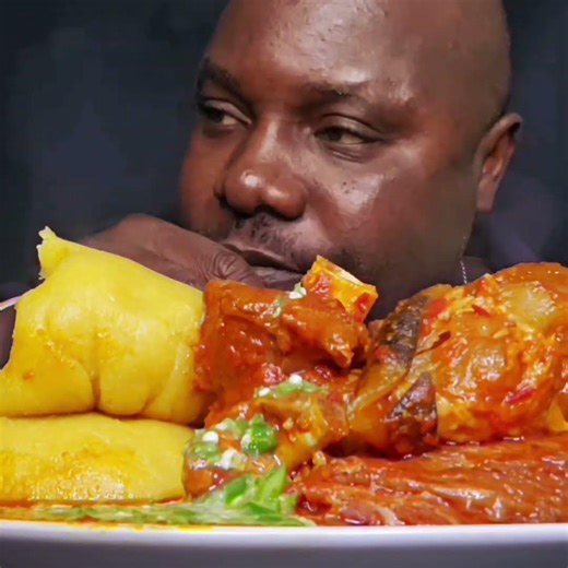 Asmr African food mukbang eating sound
