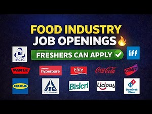 25+ Food Industry Job Openings 2026 🔥 Freshers Can Apply QA QC R&D Production Jobs
