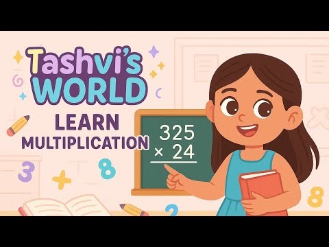 Learn 3-Digit × 2-Digit Multiplication with Tashvi | Kids Math Learning