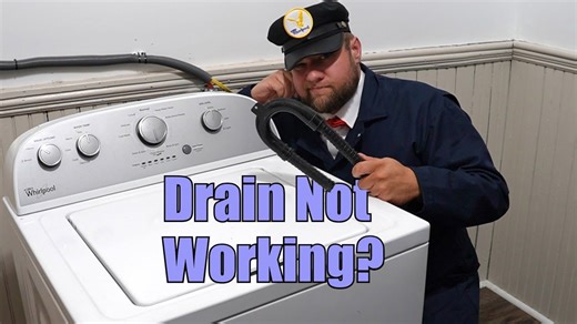 Whirlpool washer won't drain - how to drain the washer, diagnose and fix