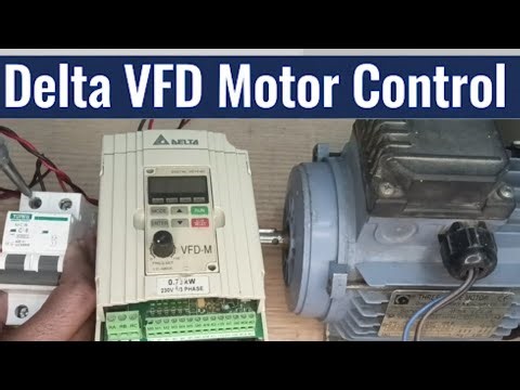 Delta VFD Motor Control Using Keypad & Built-in Potentiometer | Speed Control Tutorial