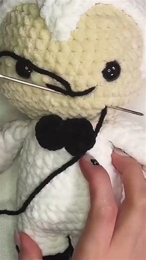 sewing in making several parts of a doll is sewn manually by an expert#sewing