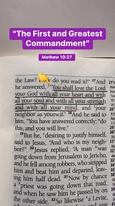 “The First and Greatest Commandment” Luke 10:27. #wordofgod #bibleverse #firstcommandment #Jesus | The Bible Verses