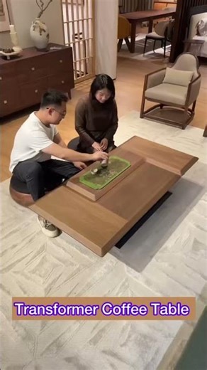 Transformer Coffee TableRectangular to Square in Seconds