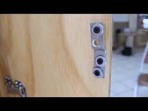 How to install Cabinet Lock on two doors