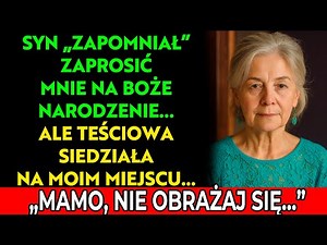 Mój syn ‘zapomniał’ zaprosić mnie na Boże Narodzenie, ale zaprosił teściową.‘Mamo, nie obrażaj się…’