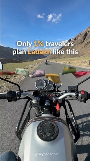 Leh Ladakh Itinerary (12 Days) 🏔️ Delhi to Srinagar Road Trip | Ladakh Travel Plan #Shorts