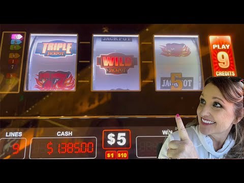 🔥Great Run on the New Blazing Sevens Slot Machine - $45 Bet/9 Lines plus Triple Red Hot 7s!🍀🍀