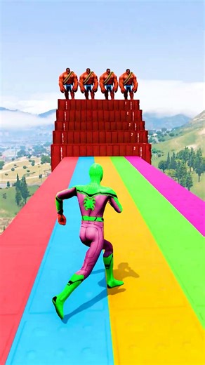 GTA 5 Epic Water Ragdolls | Spider-Man Jumps / Fails ep.16900 #shorts