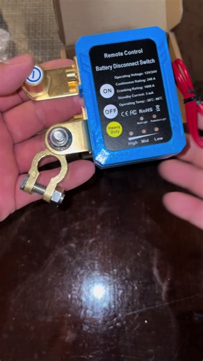 Wireless Remote Battery Disconnect Switch for Cars