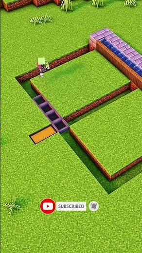 Minecraft automatic crop farm easy tutorial...🥺 #foryou #minecraft