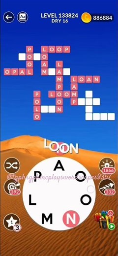 Wordscapes "DRY 16" MASTER Level 133824 Answer Solutions #wordscapes #brainexercise