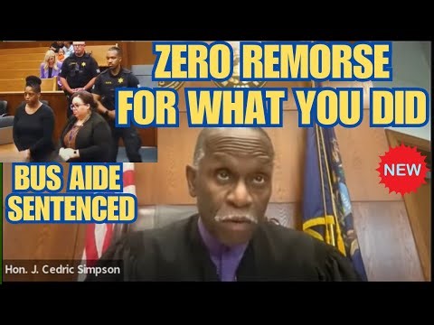 Judge Simpson Lets Heartless Bus Aide Have It!