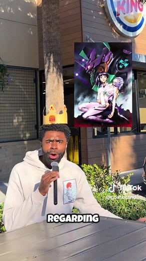 New Evangelion anime series officially announced🍿 The setting for the video is perfect @Burger King #anime #animes #evangelion #japan