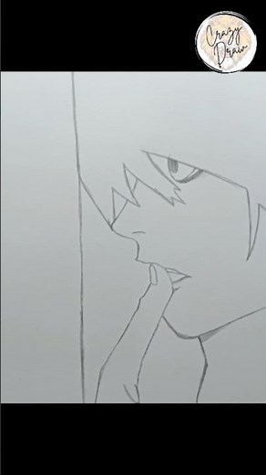 How To Draw L Lawliet From Death Note | Easy Anime Drawing #llawliet #CrazyDraw