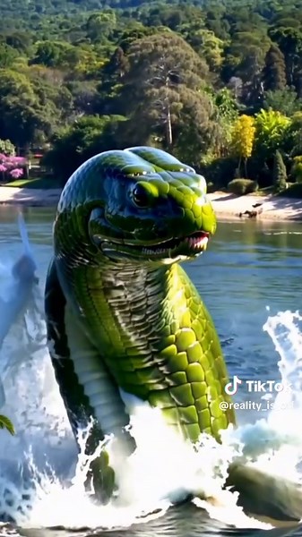 Giant Python Encounter in the Amazon