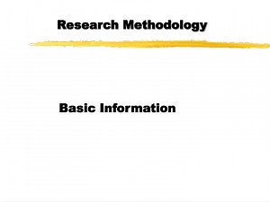 Research Methodology - SlideServe