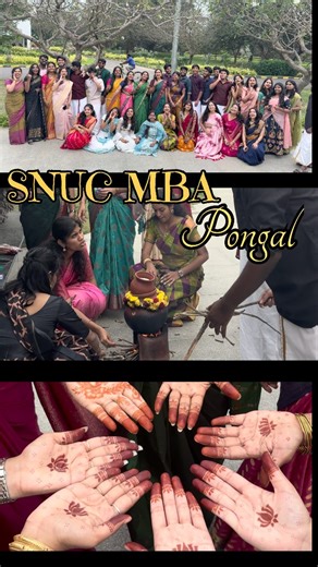 Shiv Nadar University Chennai - MBA on Instagram: "Joy, sweetness, and 10/10 festive vibes. ✨ Shiv Nadar University, Chennai (MBA Program) wishes you all a very happy pongal 2026! 🌾 🍯 #PongalVibes #MainCharacterEnergy #FestiveFits #harvestseason"