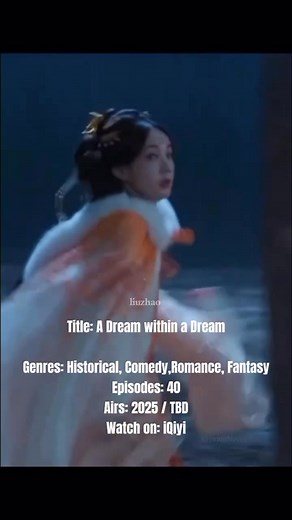 99K views · 1.3K reactions | "A Dream Within a Dream" an upcoming costume drama starring #LiYitong #LiuYuning #ZhuXudan and #RileyWang is now open for reservation on iQiyi. The plot of A Dream Within a Dream is not new to us. It tells the story of a woman who accidentally enters into the script of a book and becomes the heroine of the world of a book. | Liu Zhao | Facebook