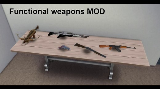 THE SIMS 4 FUNCTIONAL WEAPONS MOD