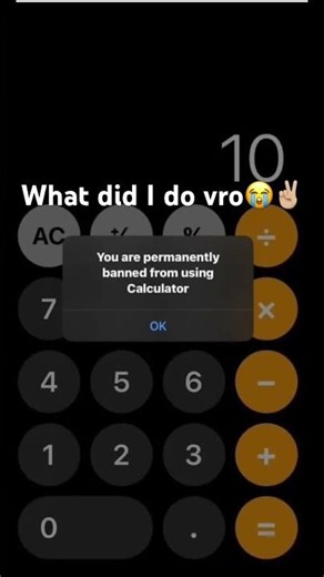 On the calculator I did nothing #calculator #meme