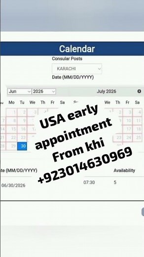 USA early appointment available l USA early appointment l USA embassy slots l USA appointment l USA